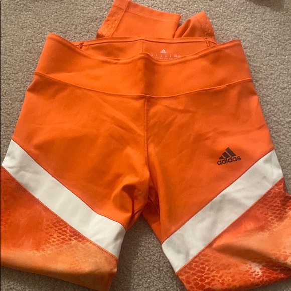 Adidas orange leggings size medium - Picture 4 of 7